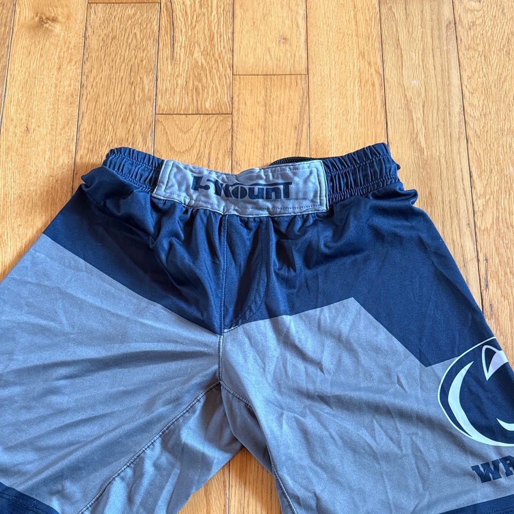 5Kount Blue and Gray Athletic Shorts